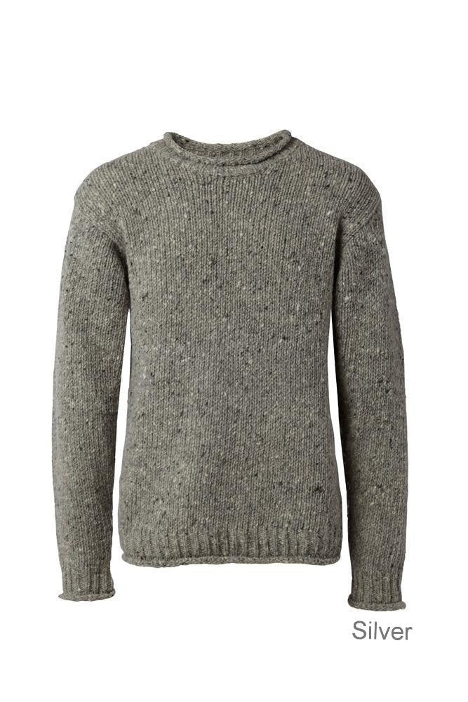Carraig Donn Classic Donegal Roll Neck Sweater, Herre/Dame.