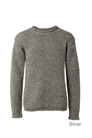 Carraig Donn Classic Donegal Roll Neck Sweater, Herre/Dame.